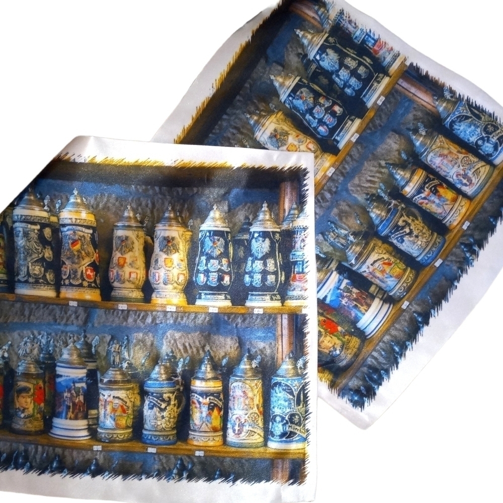 Beer Stein Decorated Pillow Covers for 16 x 16 Pillow inserts